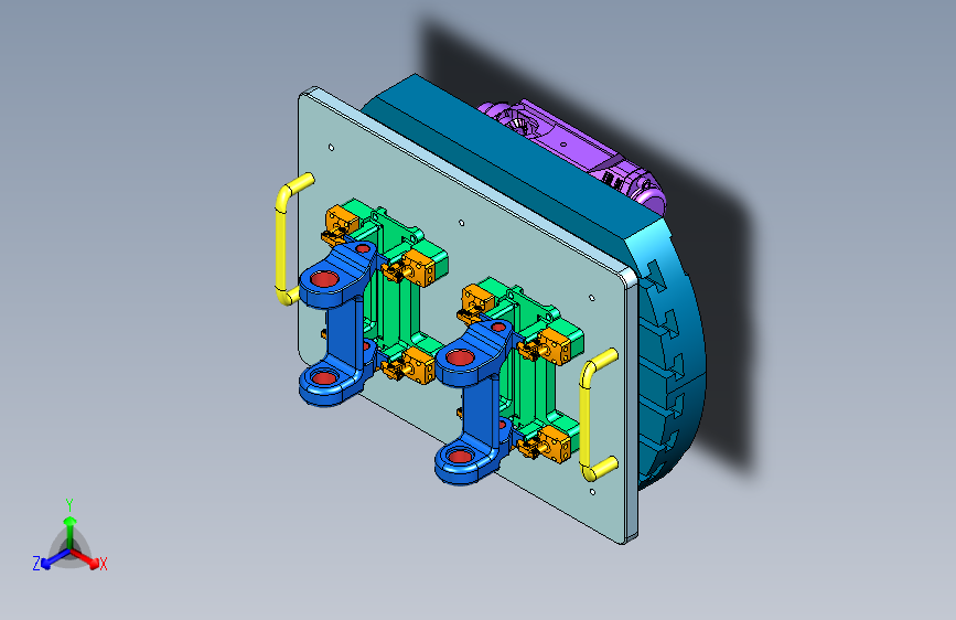 壳架镗孔卧加零点液压夹具