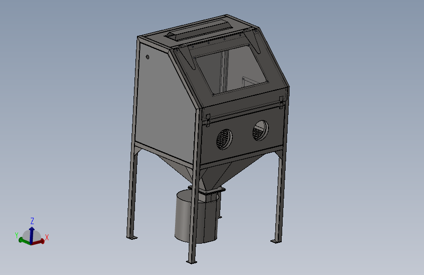 喷砂专用的柜体