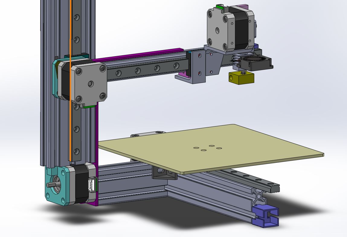 D006--Cetus 3D打印机结构模型三维图纸 Solidworks设计