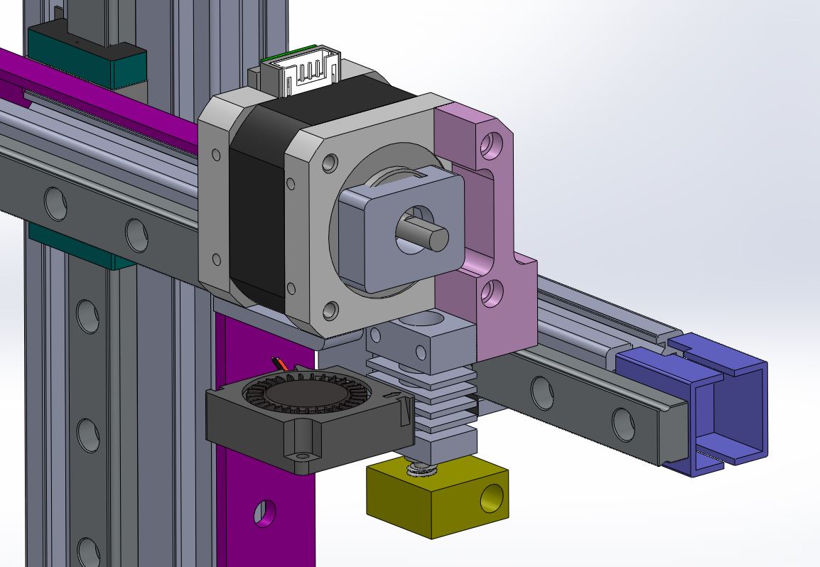 D006--Cetus 3D打印机结构模型三维图纸 Solidworks设计