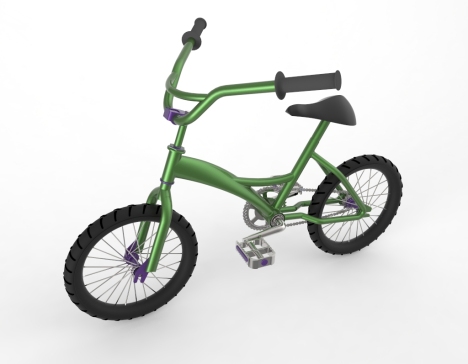 E004--Bicycle小巧自行车模型3D图纸 Solidworks设计