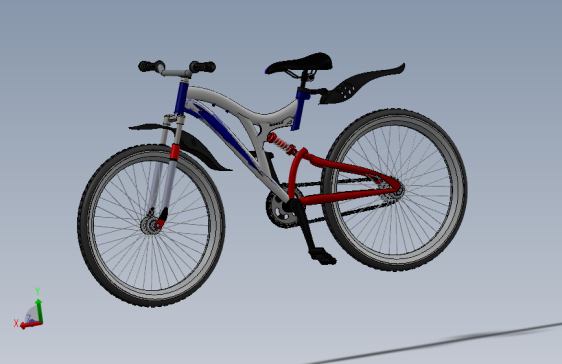 E009--Bycycle自行车三维建模图纸 Solidworks设计