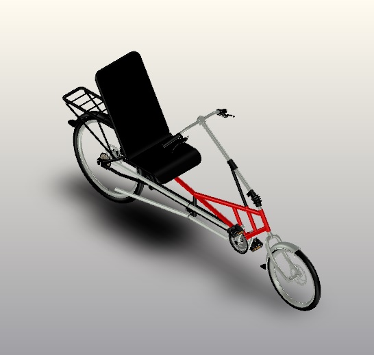 E027--TourStar Bicycle旅游自行车3D数模图纸 STP格式