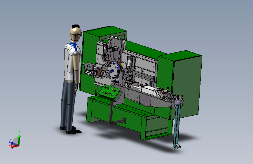 I026--精密五轴加工中心三维建模图纸 solidworks设计