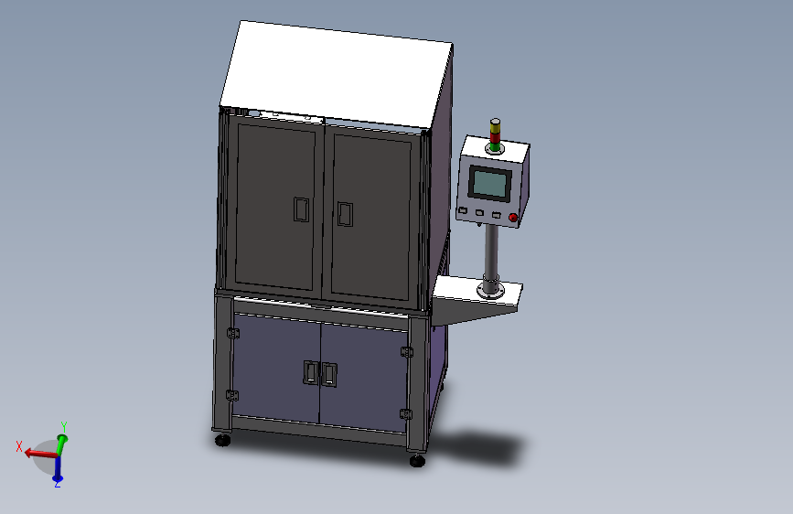 I054--自动钻孔机3D模型图纸 Solidworks设计