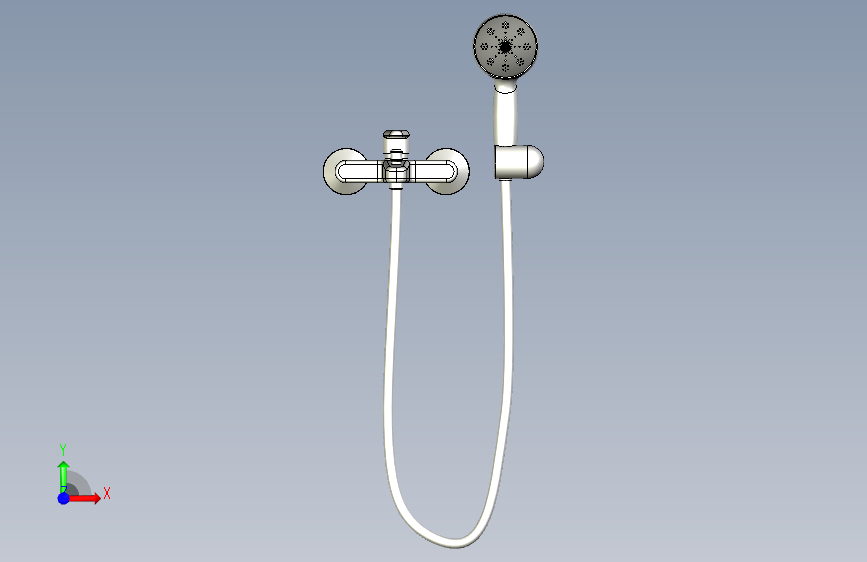 淋浴器 正面视图