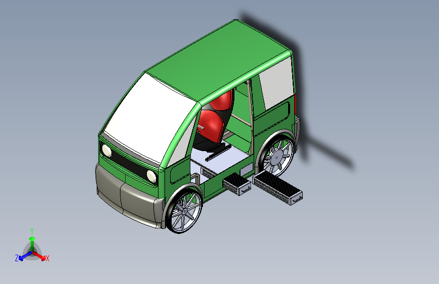 城市用轻型四轮摩托车