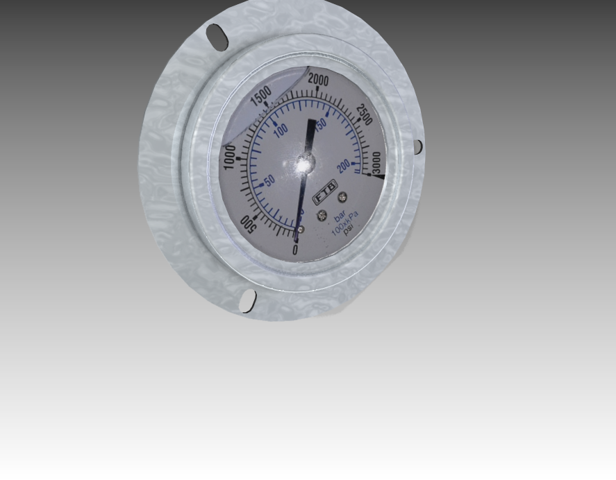 0-3000 PSI 面板压力表