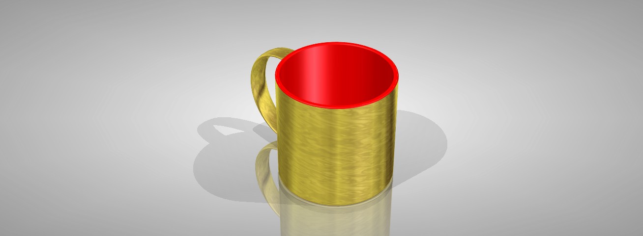 金色咖啡杯