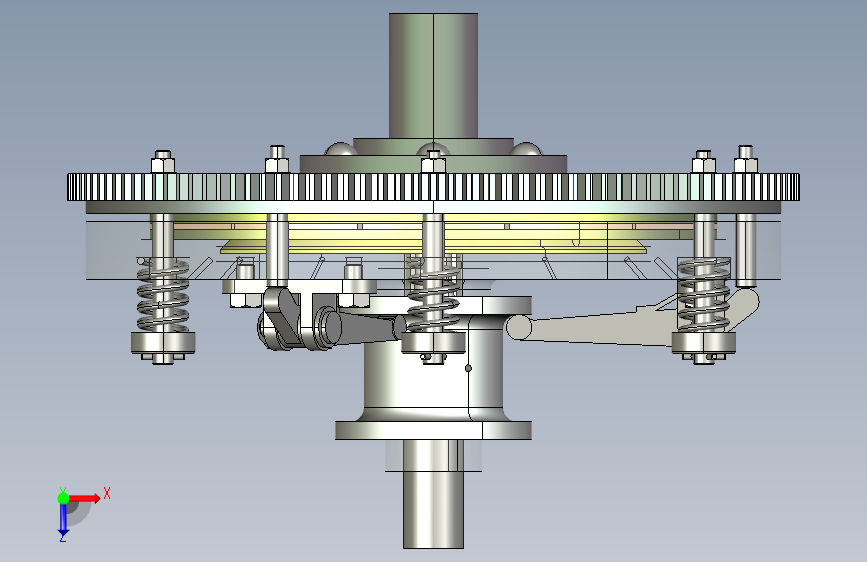 016--单盘离合器三维建模图纸 NX7.5设计 附STP IGS格式