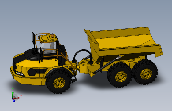 -024--Dump Truck自卸车模型3D图纸 Solidworks设计