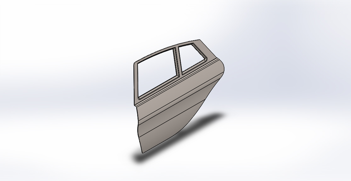 -071--车门与车后杠模型3D图纸 Solidworks设计