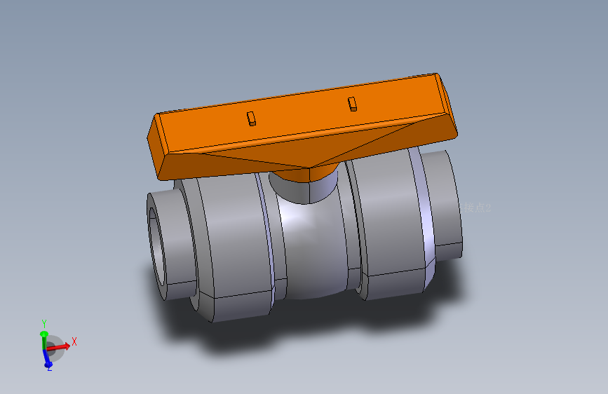 Upvc 手动球阀dn25 Solidworks 2016 模型图纸下载 懒石网