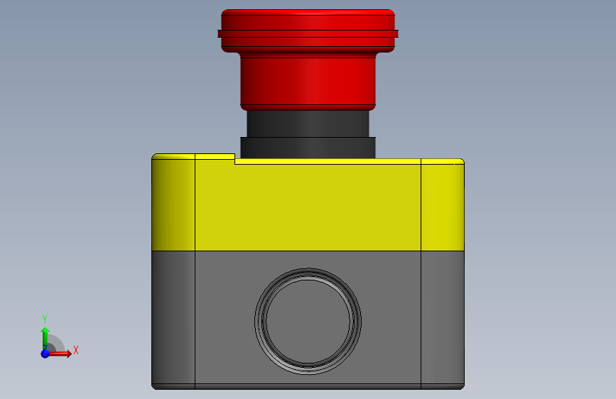 32W275型22mm紧急制动按钮_SOLIDWORKS 2022_模型图纸下载 – 懒石网