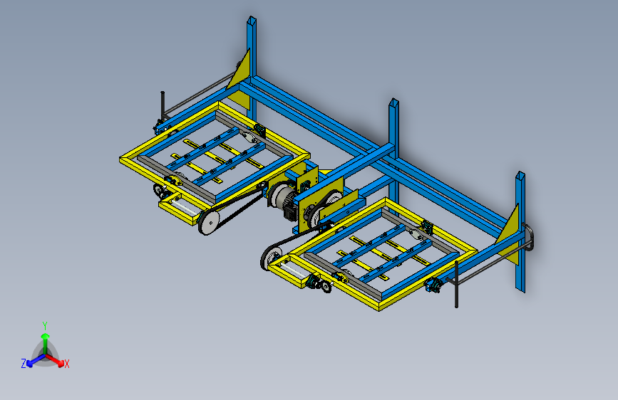 双成型机 主视图