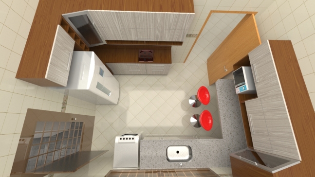 带家具的3D房子