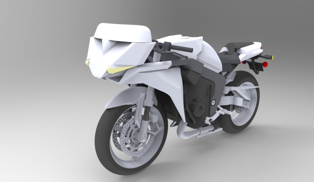 摩托车dragonfly-motorbike-SolidWorks2015