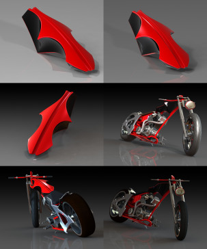 摩托车occ-solidworks-bike-SolidWorks2013-stp-igs
