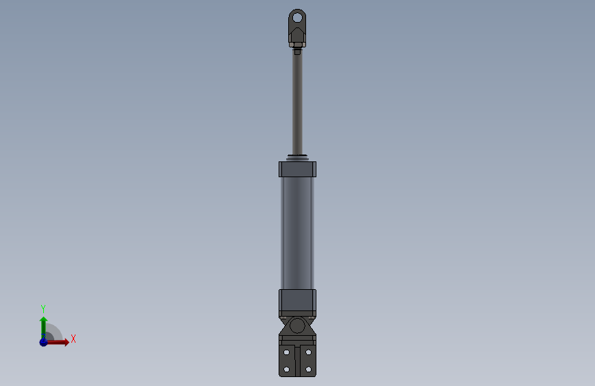 气缸直线推杆200mm