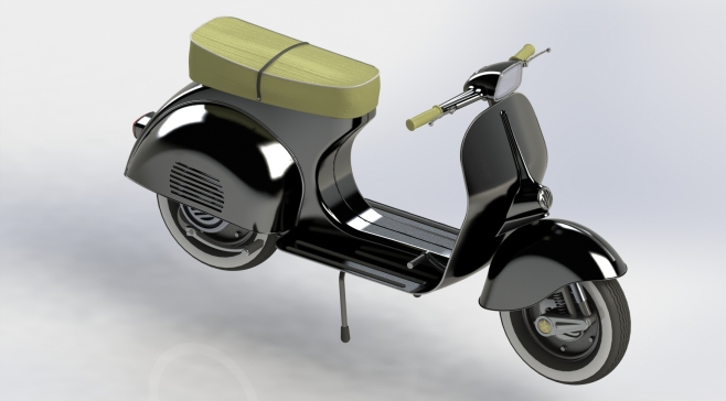 摩托车vespa-scooter-stp格式