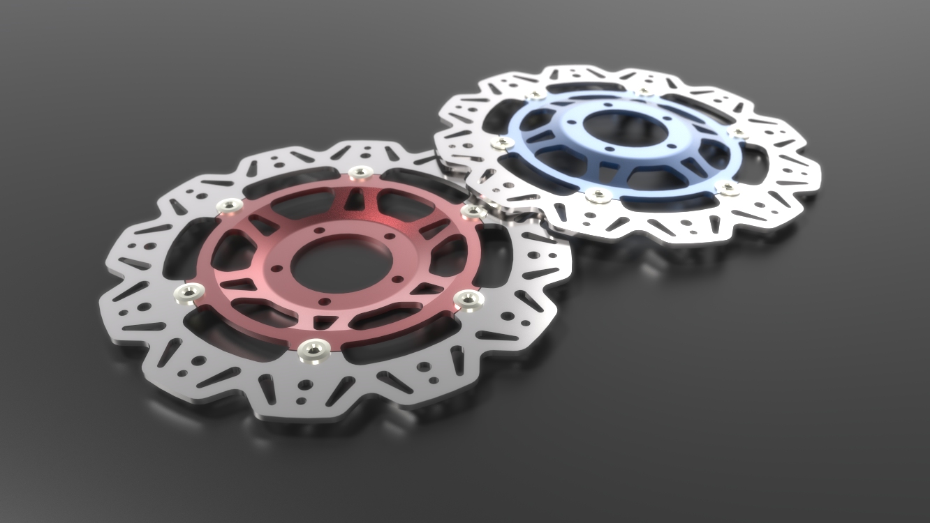 摩托车刹车片ebc-vee-rotor-front-brake-disc-SolidWorks2016-igs-stp格式
