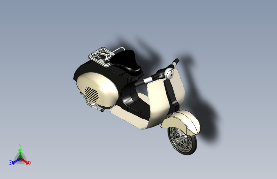 摩托车小型vespa-5-stp-igs格式