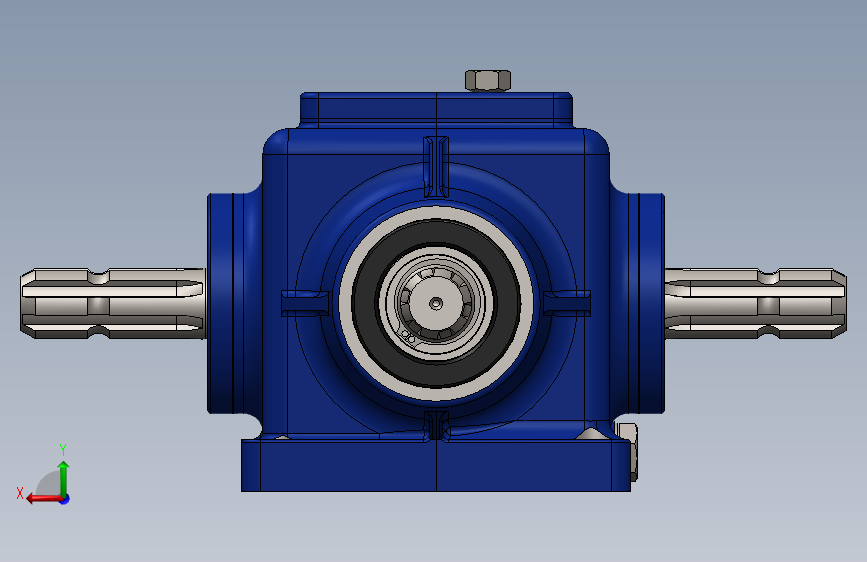 004spiralbevelgearbox螺旋锥齿轮箱3D图纸 Solidworks CREO等格式_SOLIDWORKS 2019
