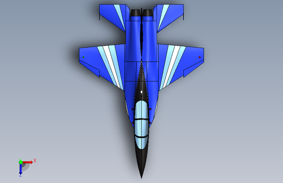 013--L-15教练机飞机模型3D图纸 Solidworks设计