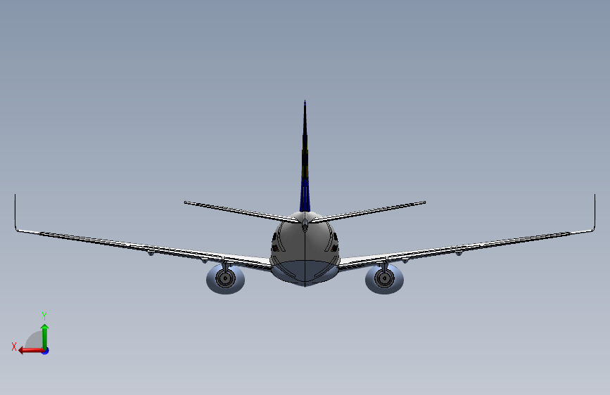 005--B737-700飞机3D模型图纸 Solidworks设计 附IGS STEP格式