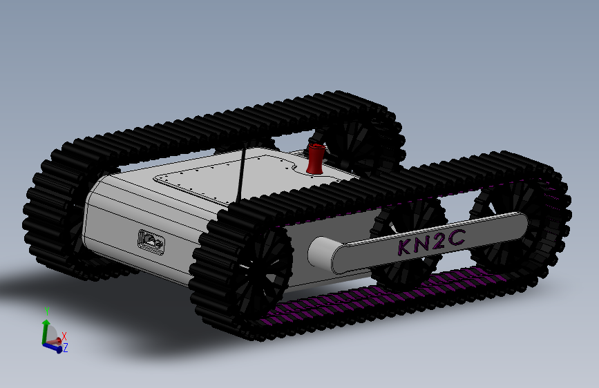 015--robot structure履带机器人车底盘3D图纸 Solidworks设计