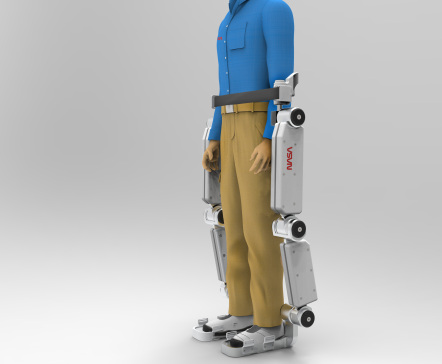 048--nasa-challenge外骨骼穿戴辅助设备3D图纸 Solidworks 附igs