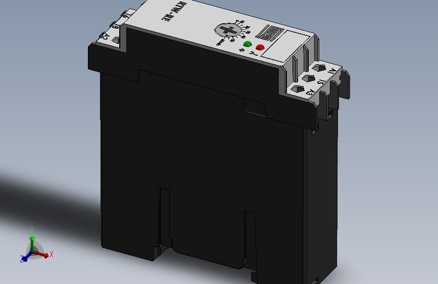 057--Rele WEG RTW-RE熔断器3D数模图纸 Solidworks设计