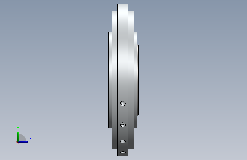 070--torque converters变矩器3D数模图纸 Solidworks设计 左侧视图