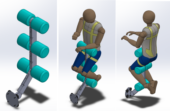 068--That Thing工程站坐自由座椅支架3D图纸 Solidworks设计 附STP