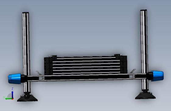 150--物料框与支架3D数模图纸 Solidworks设计