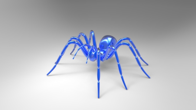 012--Boris蜘蛛模型3D图纸 x_t STEP IGS格式