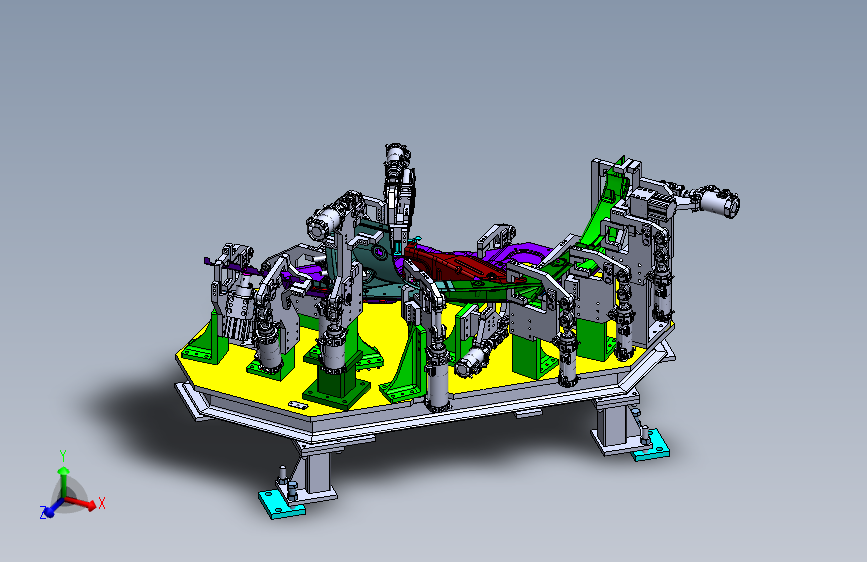 005--侧板焊接定位夹具Solidworks设计