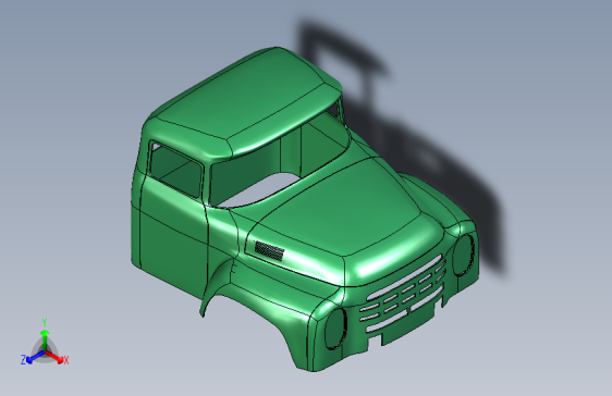 驾驶室车身ZIL-130车体模型