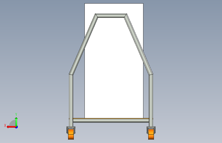 014glass-trolley玻璃手推车3D数模图纸 IGS格式