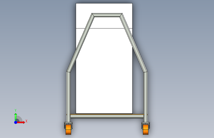 014glass-trolley玻璃手推车3D数模图纸 IGS格式