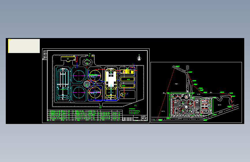 某污水处理厂管道总布置图