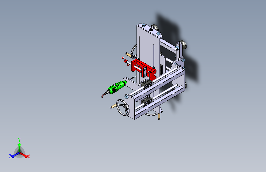 Frezarka台式钻机3D模型图纸 CATIA设计