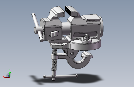 149--Vices普通台钳模型3图纸 Solidworks设计