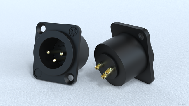 XLR - 公插孔