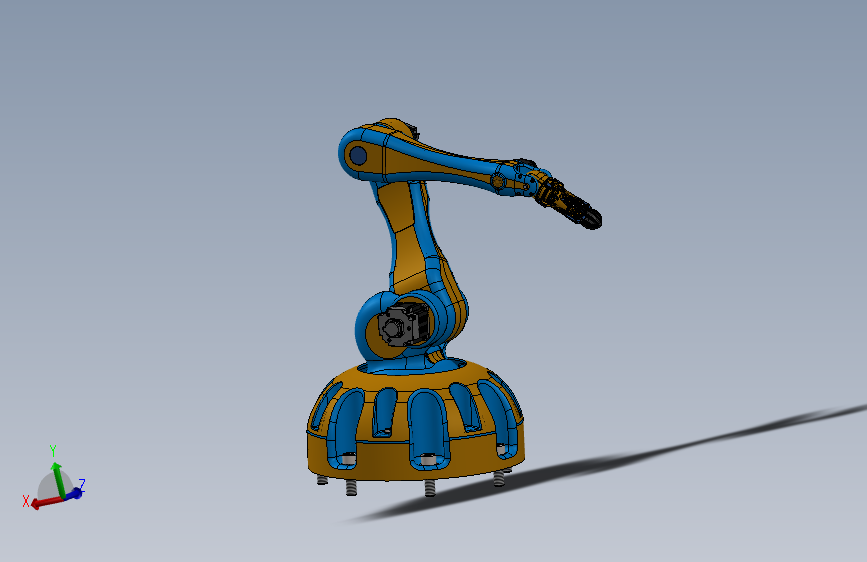 Robotic arm homemade自制机械臂 主视图