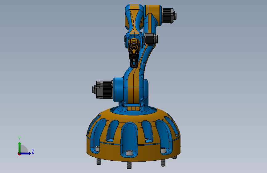 Robotic arm homemade自制机械臂 左侧视图
