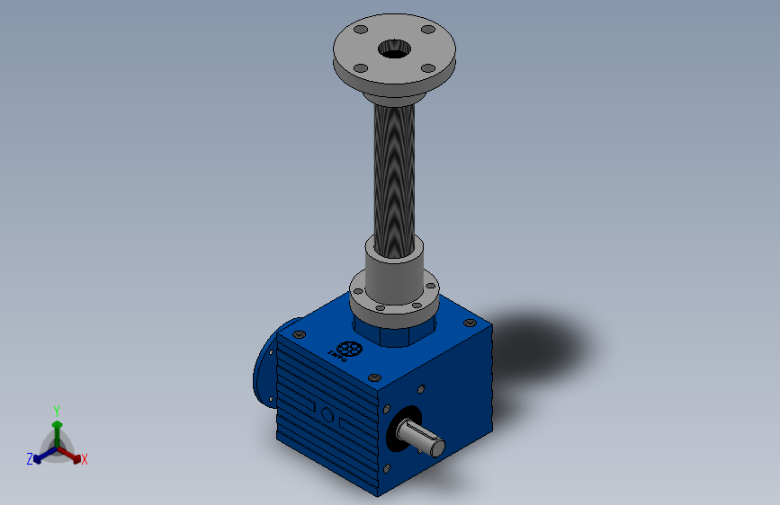 SJA80螺母螺旋升降机[SJA80-R-V1-200-FL-P4RH-SN]