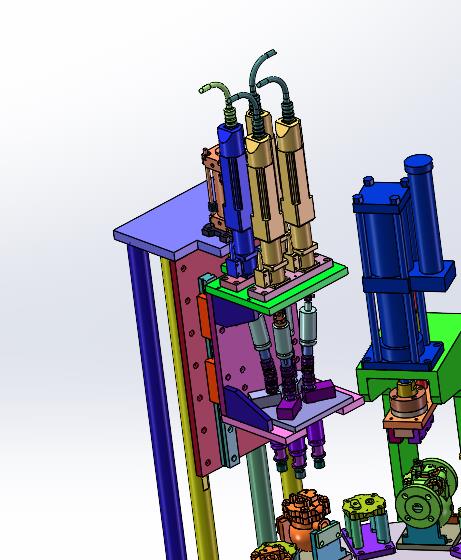大型水阀法兰圆螺母紧固机