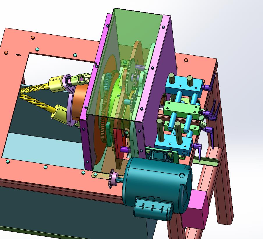 手动送料双倾斜角钻头铣削设备