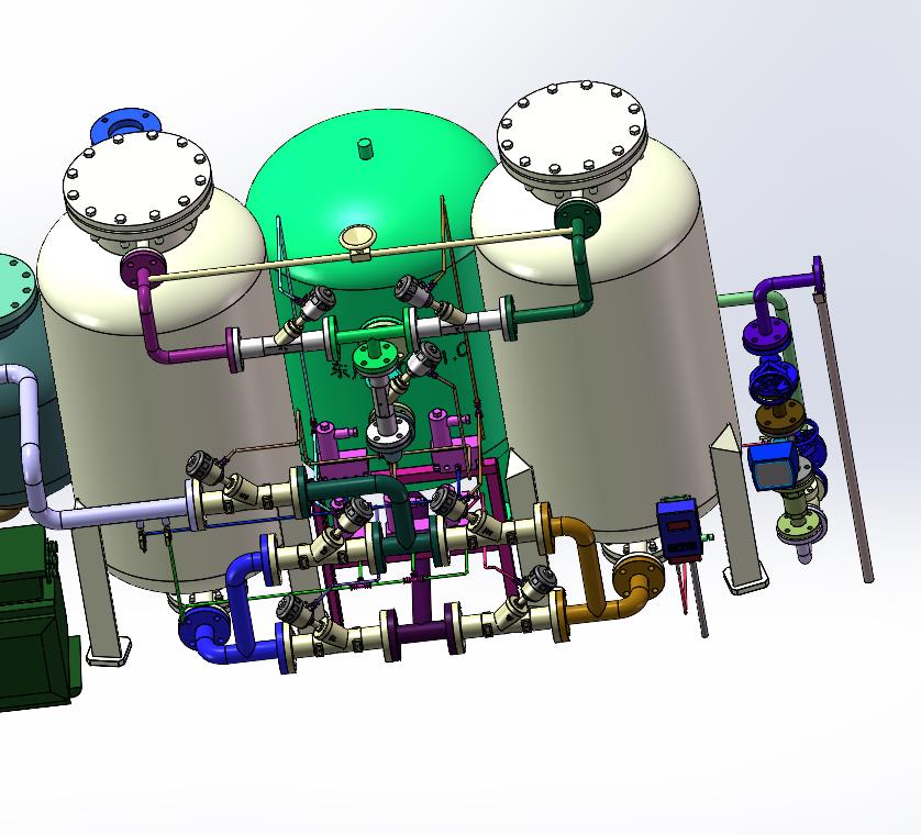 吸附活性炭塔三道过滤储气罐